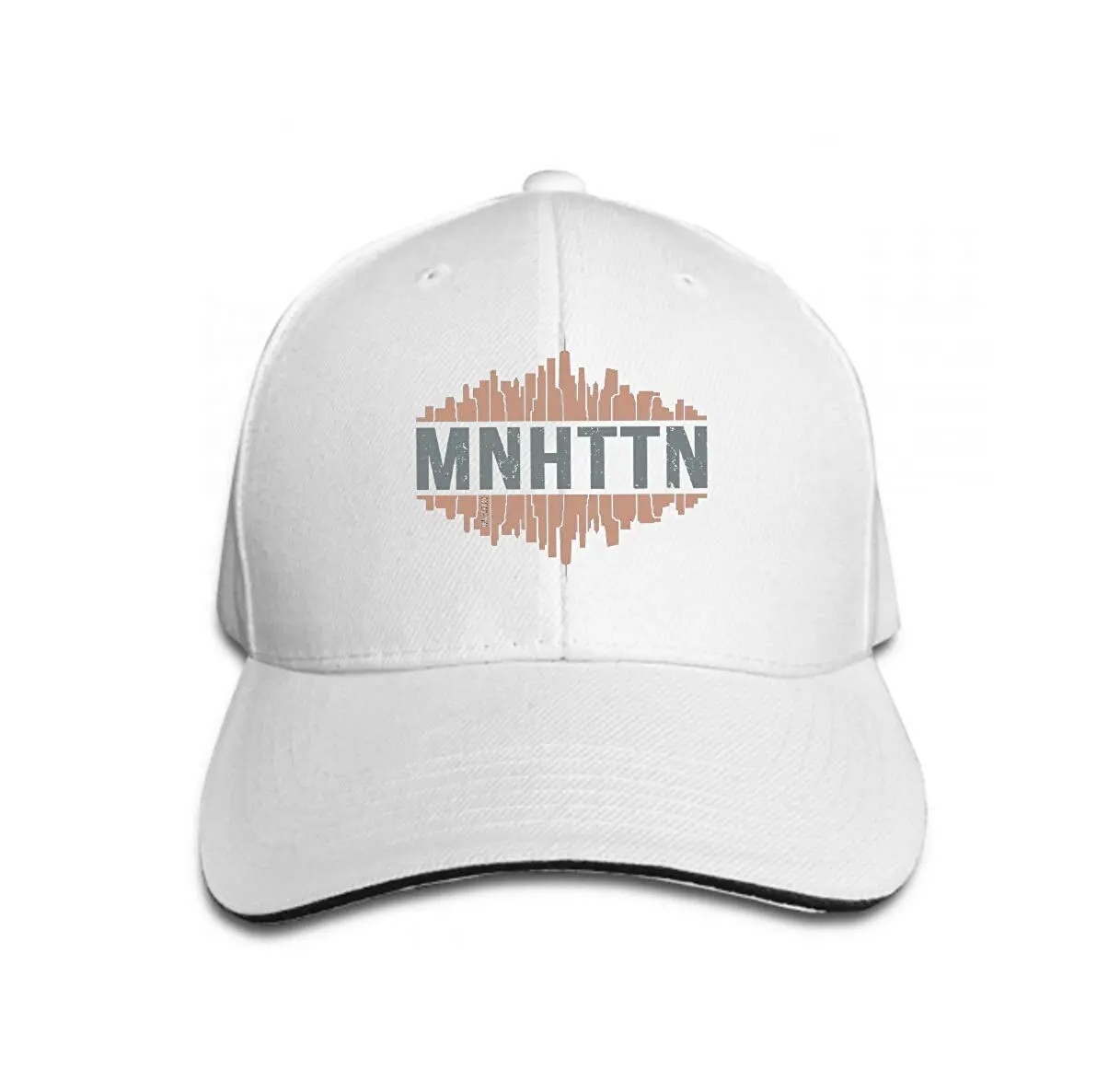 Унисекс Для женщин хлопок Регулируемый Бейсбол шапки Низкопрофильный мыть папа Шапки Манхеттен Нью-Йорк с принтовым дизайном ярлык печати типографии