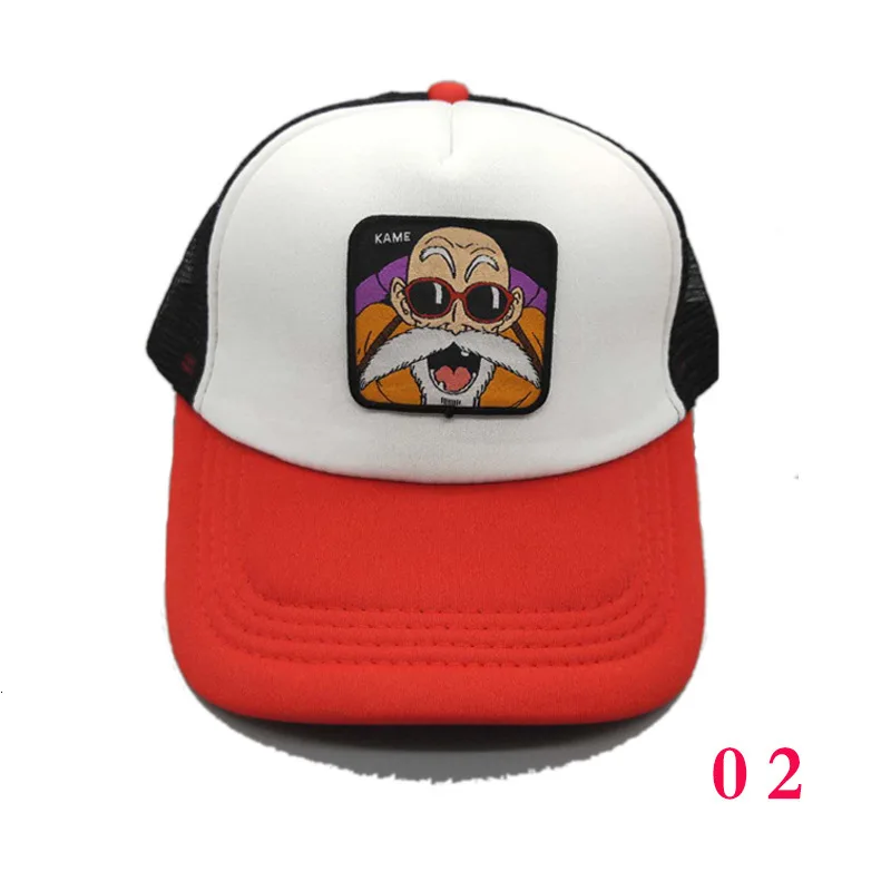 Бренд Dragon Ball Master Roshi VEGETA Snapback Кепка хлопковая бейсбольная кепка для мужчин и женщин хип-хоп кепка Кепка с сеткой для водителя грузовика Прямая поставка - Цвет: C2