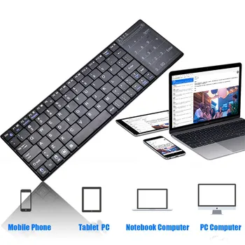

Wireless Slim Bluetooth Keyboard With Touchpad For IOS Windows Android wireless gaming Bluetooth keyboard for PC computer