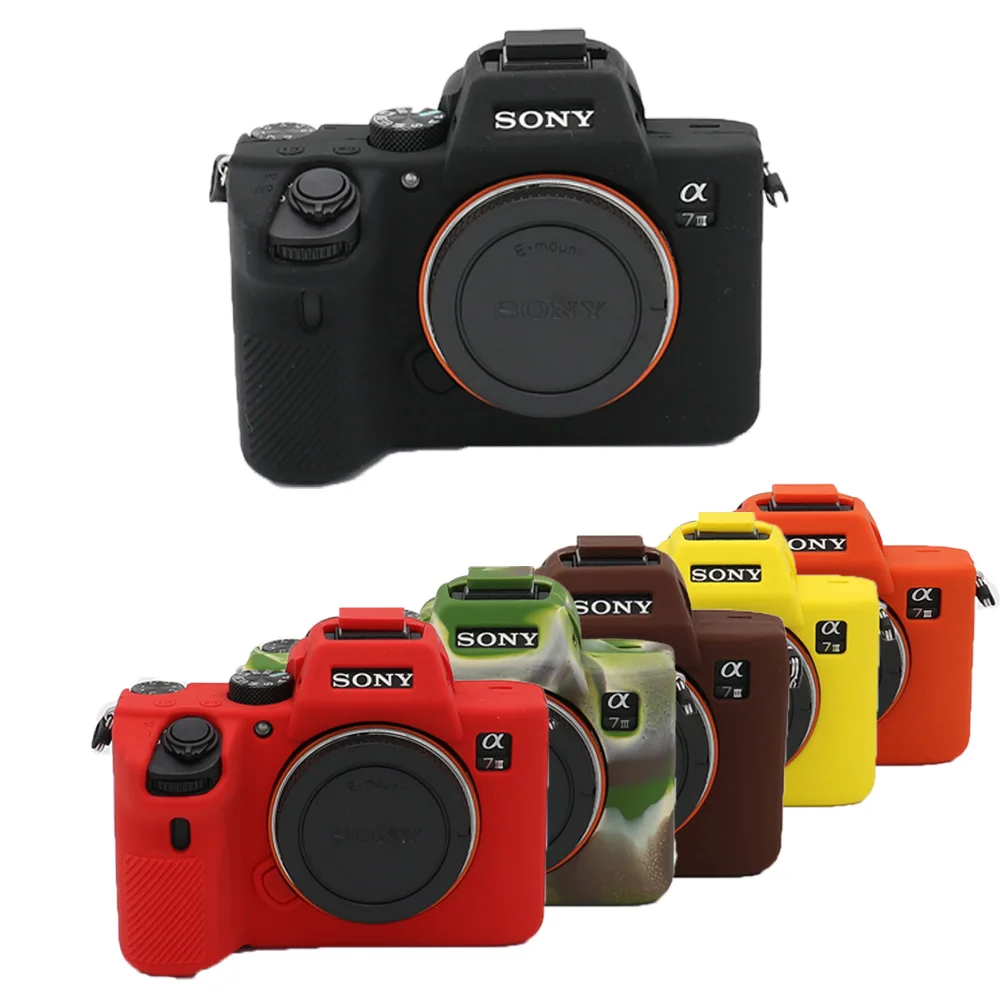 Мягкий силиконовый чехол для камеры Sony A7III / A7R3 A7 II A7R A7S A7R4 IV A7M2 A7M3 A7RM3 A7RM4|Сумки