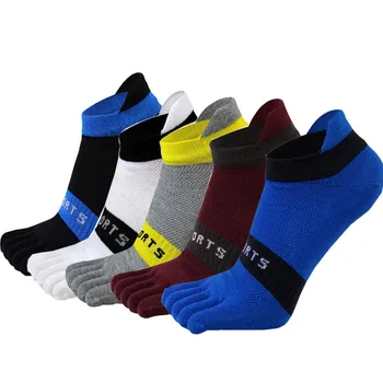 

Fashion Five Fingers Socks for Men Cotton Sports Toe Socks Summer Thin Mesh Breathable Ankle Socks Sox Dropshipping
