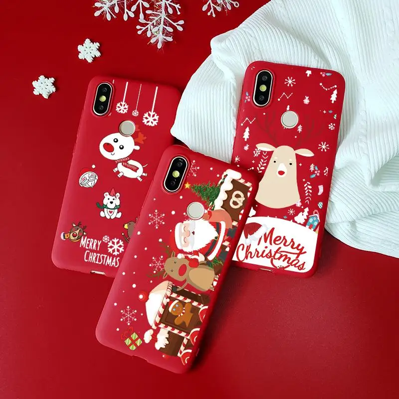 Счастливого Рождества с изображением оленя для съемные ТПУ браслеты Xiaomi Mi 9T Pro 9 SE