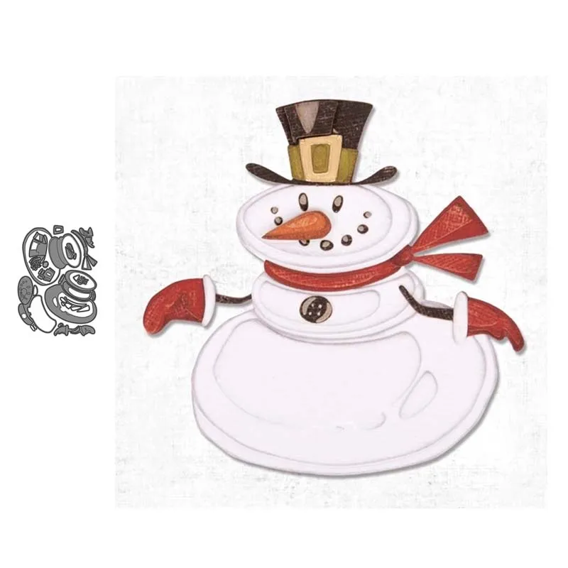 Snowman Metal Cutting Dies Stencils New 2019 for DIY Scrapbooking Album Embossing Paper Card Crafts Template
