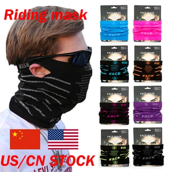 

Multi Use Bandana Face Mask Neck Warmer Tube Scarf Biker Cycling Snood Riding mask Multicolor optional Bib riding mask