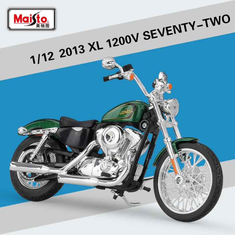 1:12 2013 XL 1200V Seventy Two Maisto модель автомобиля металлическая литьевая спортивная
