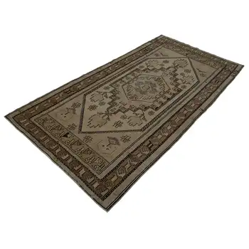 

115x222 Cm Beige Handmade Vintage Anatolian Rug-4x7 Ft