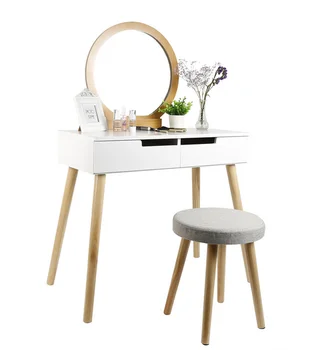 

2-7 Day Fast Delivery Modern Style Dresser Table Set Make-up Dressers Table Wooden Legs Bedroom Furniture Dressing Table HWC
