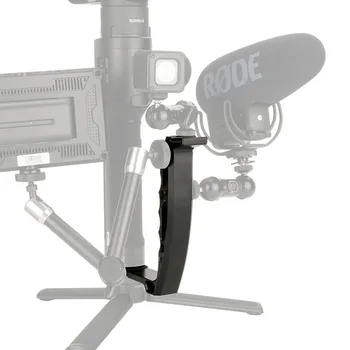 

L-Shaped Metal Hand-Held Camera Handle Zhiyun Feiyu DJI Mobile Phone Stabilizer External Microphone Cold Shoe Holder