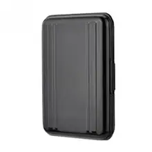 Портативный ящик для хранения водонепроницаемый TF карта памяти с 8 слотами Органайзер алюминиевый держатель черный легкий ящик для хранения