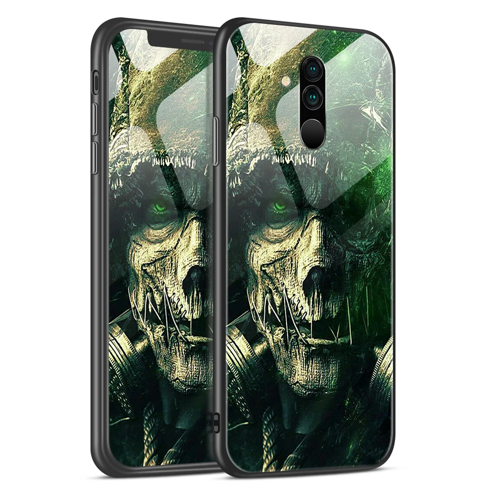 H124 Для huawei mate 20/20 Lite/20 Pro закаленное стекло покрытие края из ТПУ чехол для телефона huawei Honor Magic2 полная защита жесткий корпус - Цвет: H124