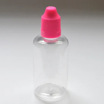 

Empty PET 50ML Plastic Dropper Bottles With Childproof Cap With Long Thin Tip For EGO Series cigarette Liquid Free Shipping