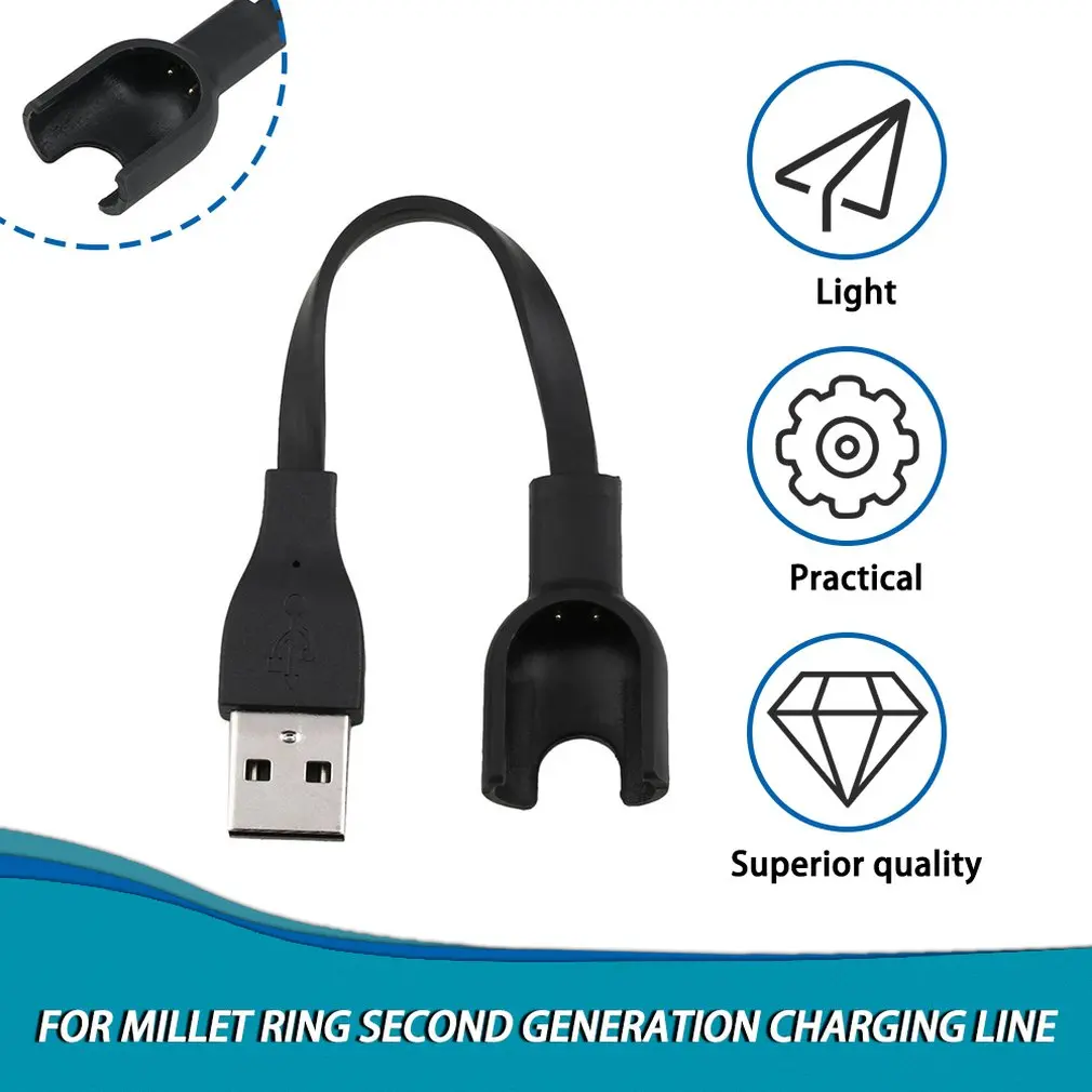 High Quality Portable TPU Smart Bracelet USB Charger Cable Black wearable devices 13cm 5V For xiaomi mi band 2 /mi band 2 High Quality Portable TPU Smart Bracelet USB Charger Cable Black wearable devices 13cm 5V For xiaomi mi band 2 /mi band 2