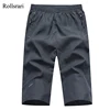 Special Offers Bermuda Shorts Knee-Length Mens Casual Elasticity Quick-Dry Breathable Plus-Size Brand 87Z5rrBj