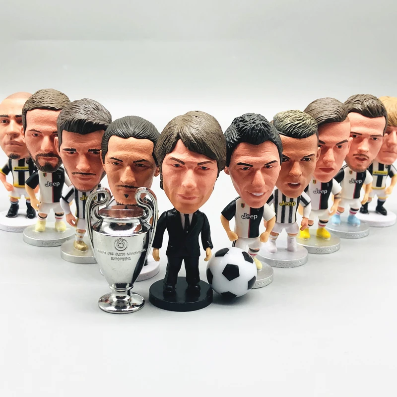 Фигурки Soccerwe в масштабе 2 55 дюйма Футбольная звезда куклы Дибала Мората Роналду