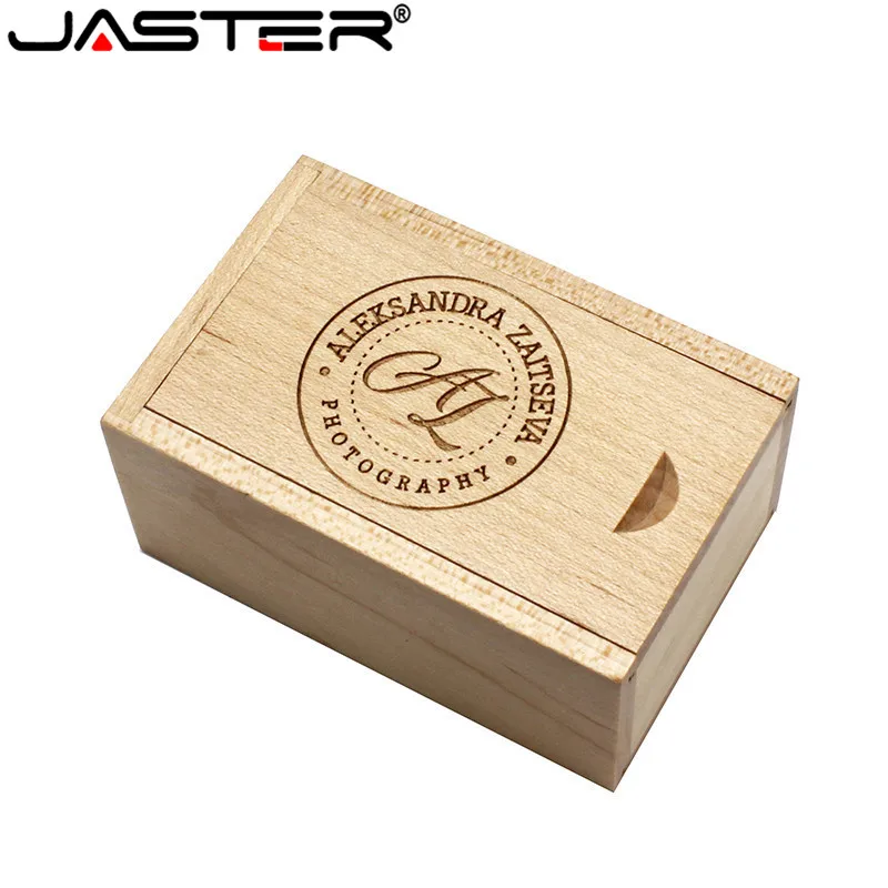JASTER логотип клиента стекло дрейф бутылка Пробка USB+ деревянная коробка USB флэш-накопитель 4 ГБ 8 ГБ 16 ГБ 32 ГБ 64 ГБ свадебный подарок