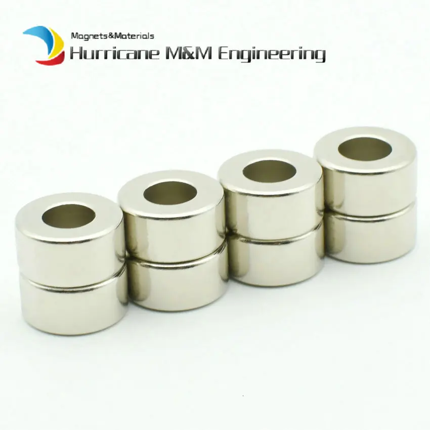 Неодимиовое магнитное кольцо 12,7x6,35x6,35 мм 1/2 "odx1/4" id x1/4 "неодимный постоянный аксиально или диаметрально магниты N35 20-2000 шт