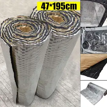 

Car Sound Insulation Cotton 195cm x 47cm x 5mm Heat Proof Waterproof Dustproof Odorless and Practical Mildew Resistant
