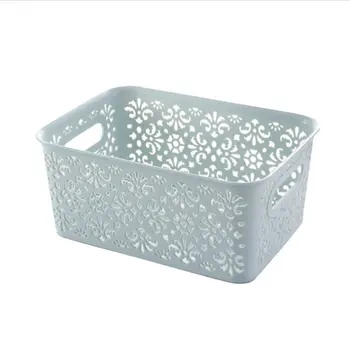 

Desktop Hollow Storage Baskets Storage Box Makeup Storage Plastic Storage Box Home Spacer Layer Rack Makeup Storage Container