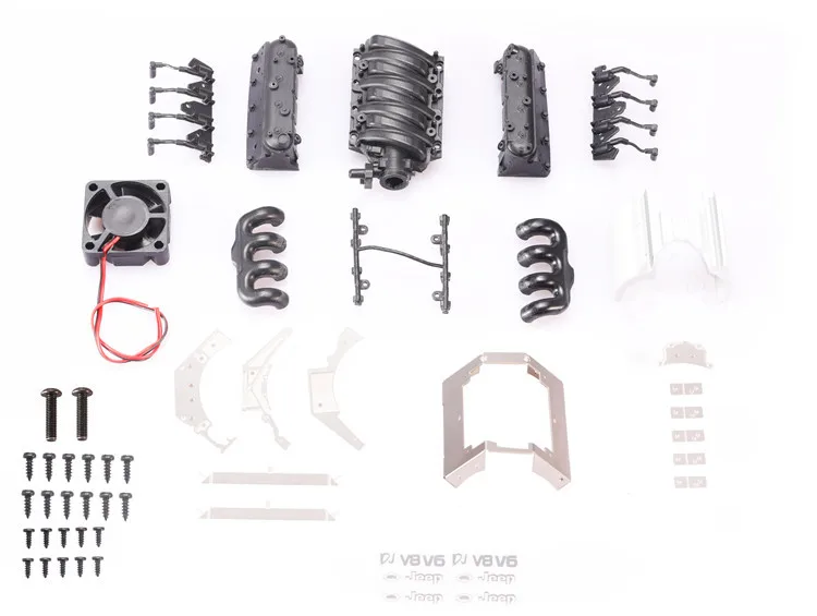 V8 крышка двигателя вентилятора радиатора двигателя Универсальный TRX4 Модель двигателя Corvette LS3