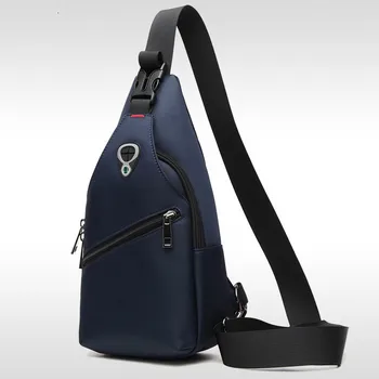 

2019 New Male Chest Bag Fashion Leisure Waterproof Man Oxford Cloth Korea Style Messenger Shoulder Bag For Teenager Bag