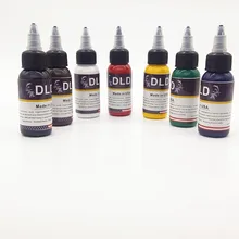 7 цветов* 30 мл тату чернила набор Перманентный макияж искусство Пигмент Краска для татуажа для брови, подводка, губы тела