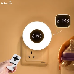 Applique murale LED avec minuterie et télécommande à intensité réglable, luminaire décoratif d'intérieur, idéal pour une chambre d'enfant, un couloir ou une véranda, 3 couleurs, prise ue/US 