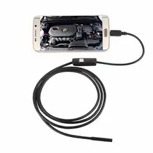 Caméra de photographie Endoscope pour Android/PC 5M Endoscope serpent Micro USB Tube d'inspection 7mm vidéo étanche tuyau 1.3 MP