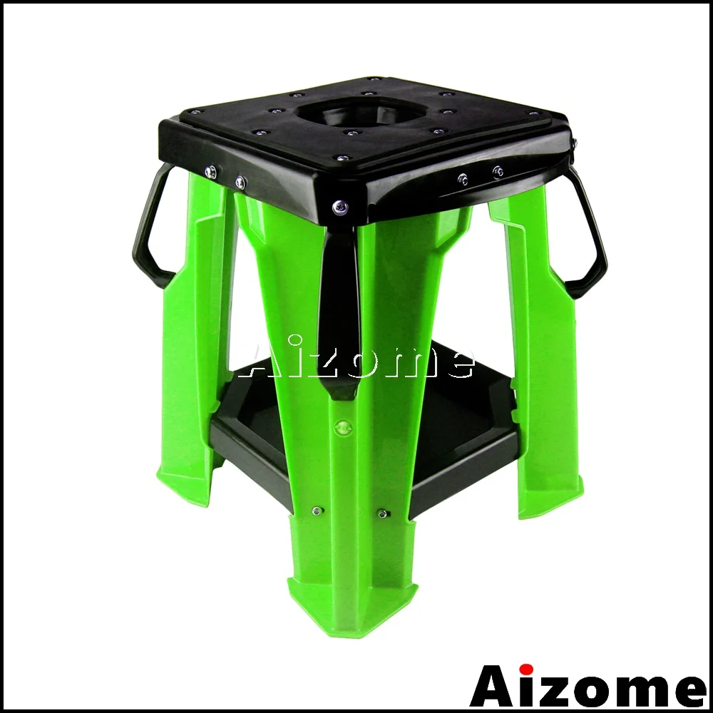 Зеленый Грязеотталкивающая подставка для мотокросса для KTM Honda Yamaha Suzuki Kawasaki Moto Stand DRZ RM YZ XR мотоциклетная эндуро Рабочая подставка - Цвет: Зеленый