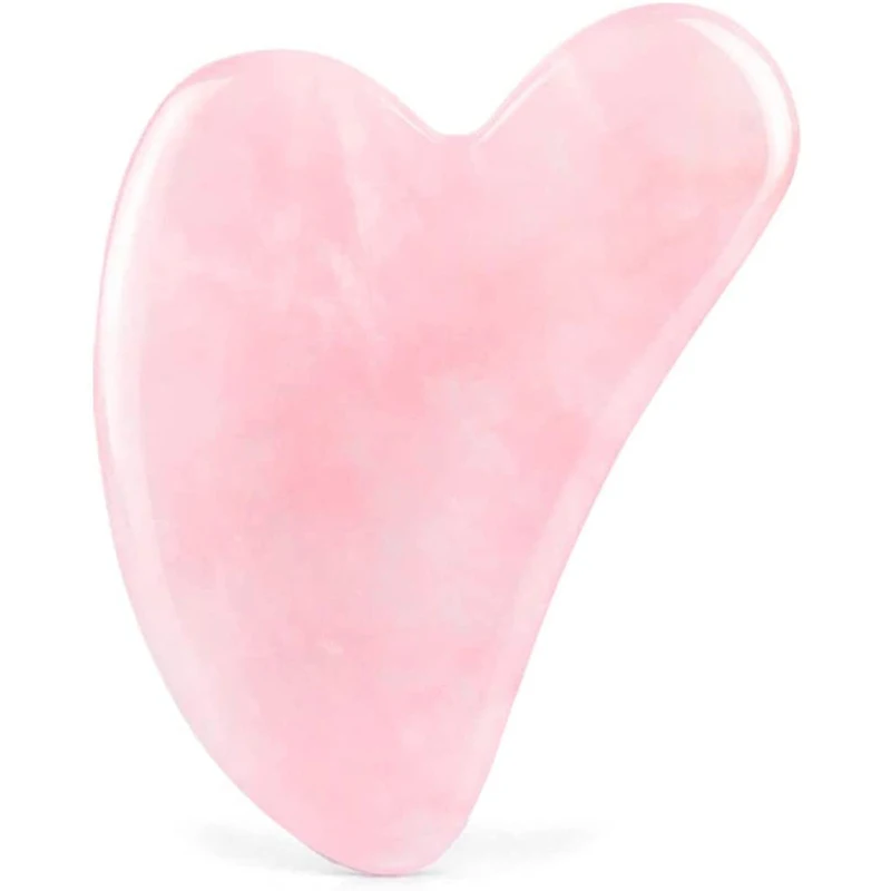 Natural Jade Gua Sha Massage Tools Rose Quartz Stone Scraper GuaSha Facial Tool for Face Neck Body Prevents Wrinkles Beauty Care