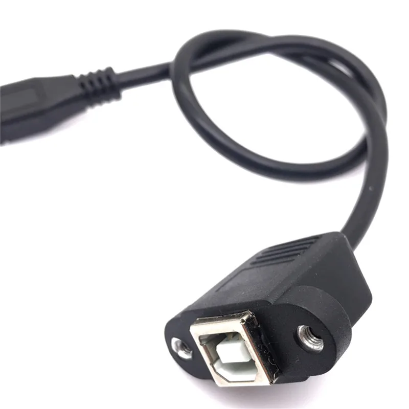 30 centimetri 1 m 1ft 90 USB 2.0 Gomo B Maschio a Femmina Cavo USB Tipo B Presa di Filo Stampante Montaggio A Pannello Cavo di Estensione Blocco connettore