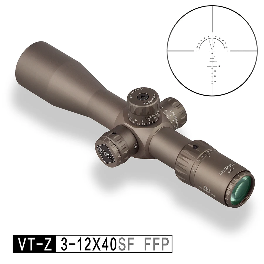 

New Discovery VT-Z 3-12X40SF Compact Scope First Focal Plane Riflescope Glass Etched Reticle Hunting Sights With Parallax Wheel