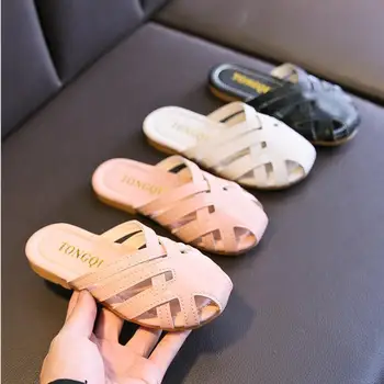 

New Summer Kids Princess Sandals Baby Girls Closed Toe Shoes Children Brand Sandals Toddler Soft Fashion Sandal