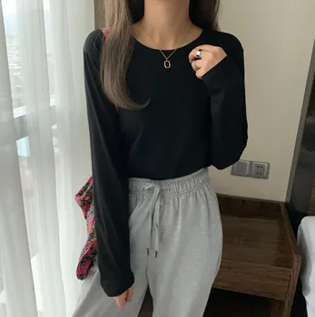 

PX2496 2020 autumn new Korean version of the net red long-sleeved t-shirt women
