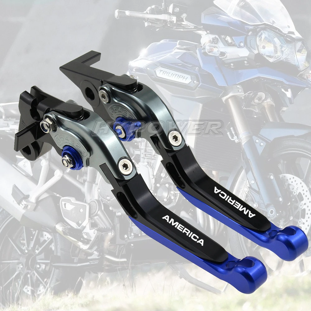 Motorcycle Folding Extendable CNC Moto Adjustable Clutch Brake Levers For Triumph AMERICA 2004 2005 | Автомобили и мотоциклы