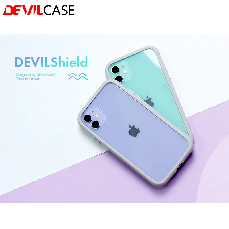Devilcase Devilshield For Iphone 11 Iphone 11 Pro Iphone 11 Pro Max Tpu Bumper Back Clear Glass Plate Panel Half Wrapped Cases Aliexpress