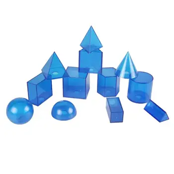 

12pcs Geometric Model Useful DIY Geometric Model for Students Children Teacher