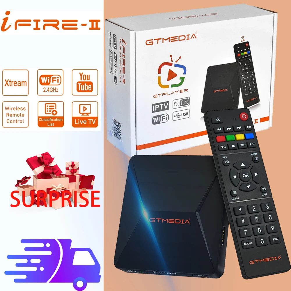 IFIRE 2 DVB-S2 Full HD 1080P H.265 HEVC Встроенный Wi-Fi 4G беспроводной пульт дистанционного