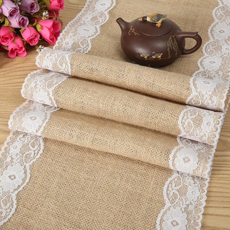 Table Runner Linen Table Runner Lace Table Runner Christmas Craft Wedding Use for Decoration