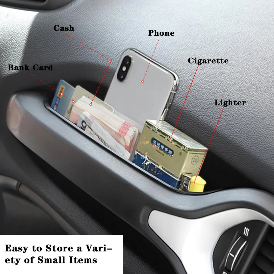 GrabTray Armrest Storage Organizer For Jeep Renegade 2015-2022 – Co-Pilot Side, Black 11 thumbnail image