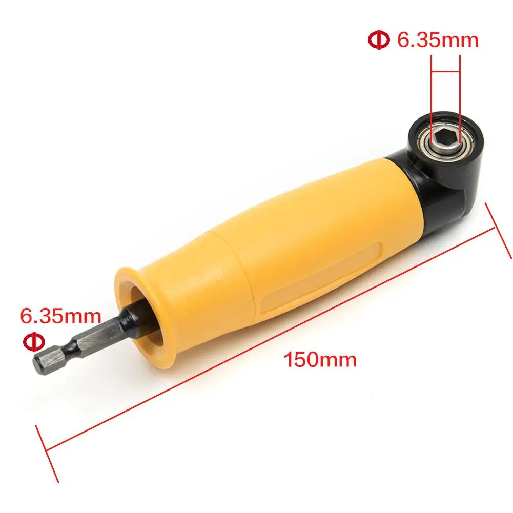 Right Angle Drill Attachment Chuck Adapter Electric Power Cordless 90 Degree Angle Extension Right Driver Drilling Shank
