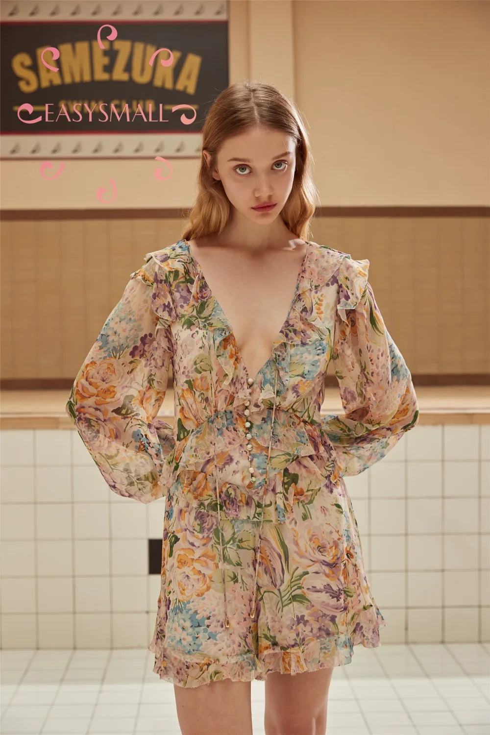 EASYSMALL, женское платье, модное, кантри стиль, свежее, высокое качество, Vestidos, вечерние, уличная одежда, высокая талия, короткие платья