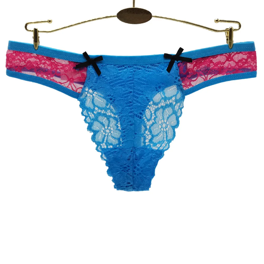 5pc/lot Sexy Lingerie Lace Low Waist Elastic String Transparent Underwear  Women Temptation Hollow Out Panties Thin Thong - Panties - AliExpress