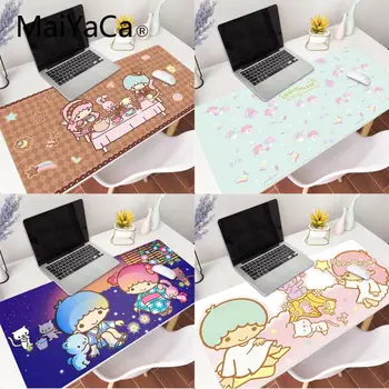 

MaiYaCa litter twin stars Beautiful Anime Mouse Mat Gaming Mouse Pad gamer Large Deak Mat 800x300mm for overwatch/cs go