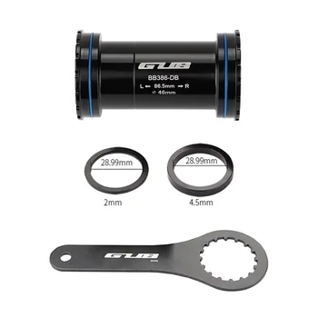 

GUB BB386/24 Ceramic Bearings Bicycle Press Fit Bottom Brackets Axle for MTB Road Bike Parts 24mm Crankset Chainset Spindle JC