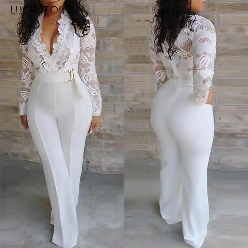 calça comprida de renda