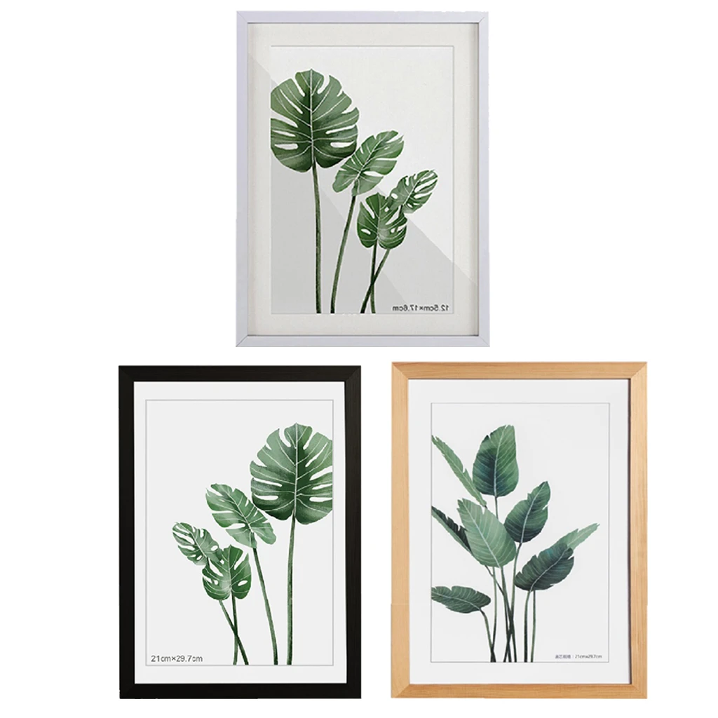 写真やポスター用の自然な木製フレーム 寸法29 7x4 2cm 12x17 黒と白 フレーム Aliexpress