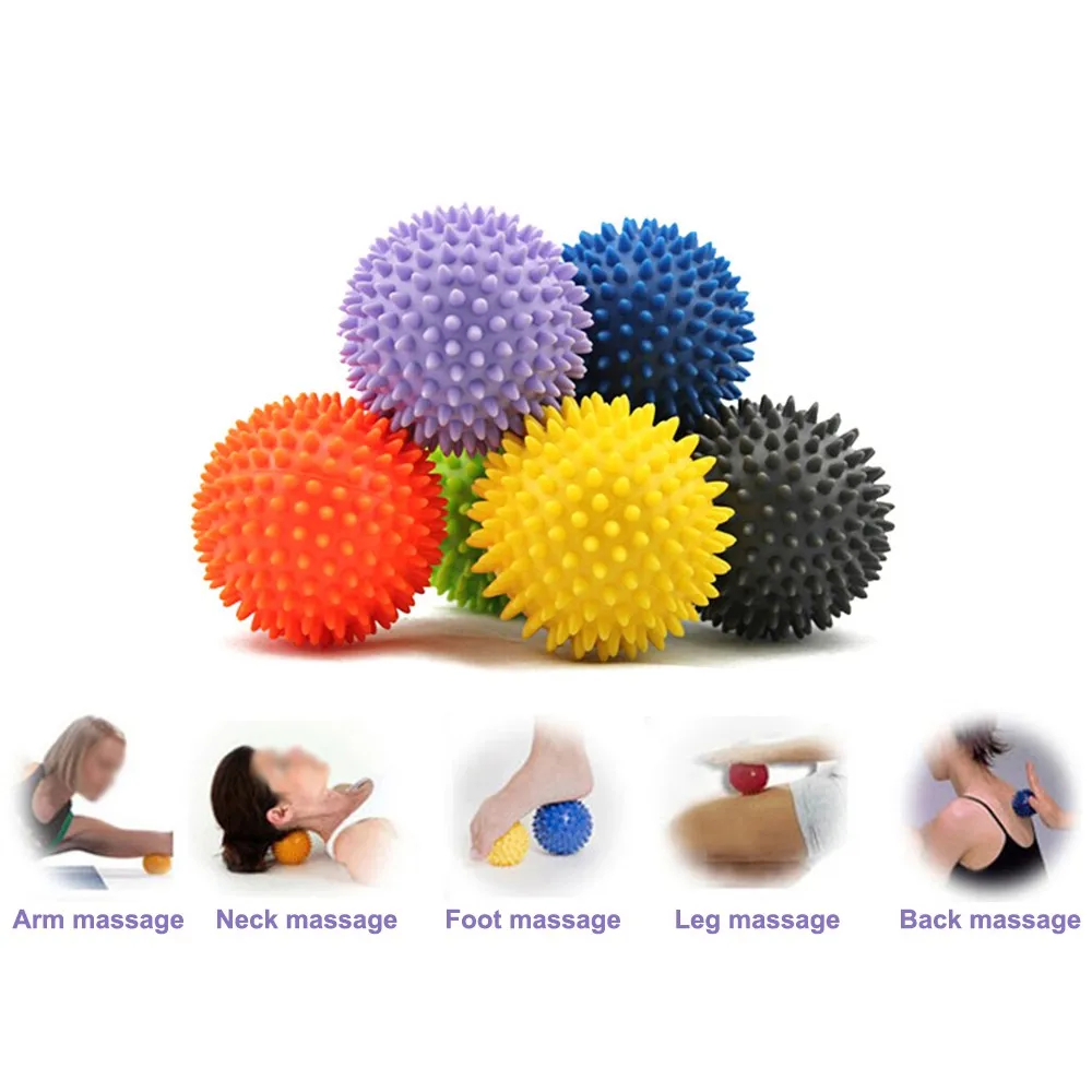Прямая поставка! Массажер для рук из ПВХ 7 см Йога нога шипообразный мяч фитнес