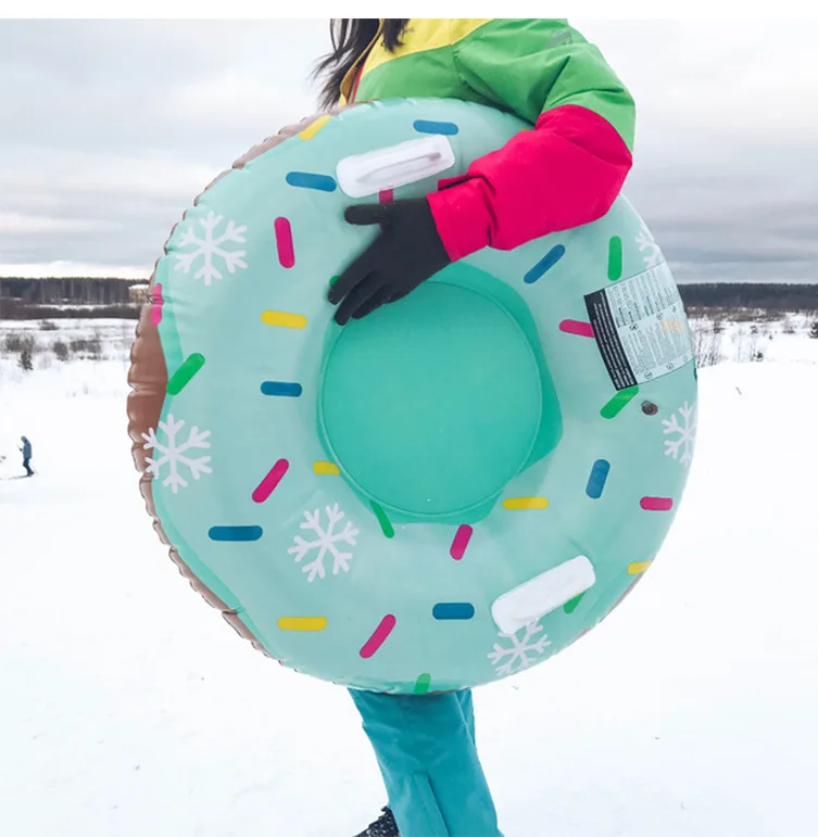 Стиль Толстые износостойкие надувные лыжи круг для взрослых детей снег летающие тарелки круглые лыжи