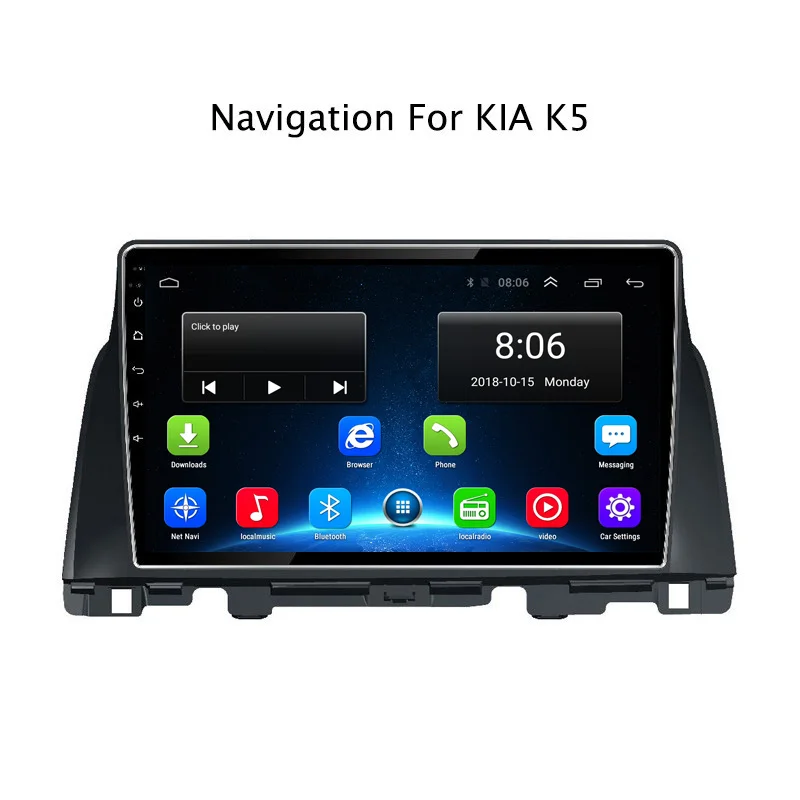 

10.1Inch Android 8.1 Car DVD GPS Navigation Player For Kia K5 Optima 2017-2018 4G LTE with SIM Card Slot 2DIN Car Radio Stereo