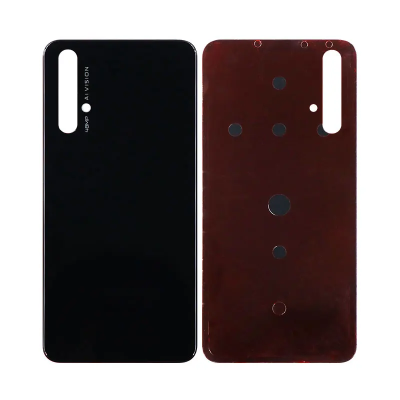 Черный Для huawei Honor 20 Сменный стеклянный чехол, тонкий защитный чехол для huawei Honor 20 с клеем - Цвет: Черный